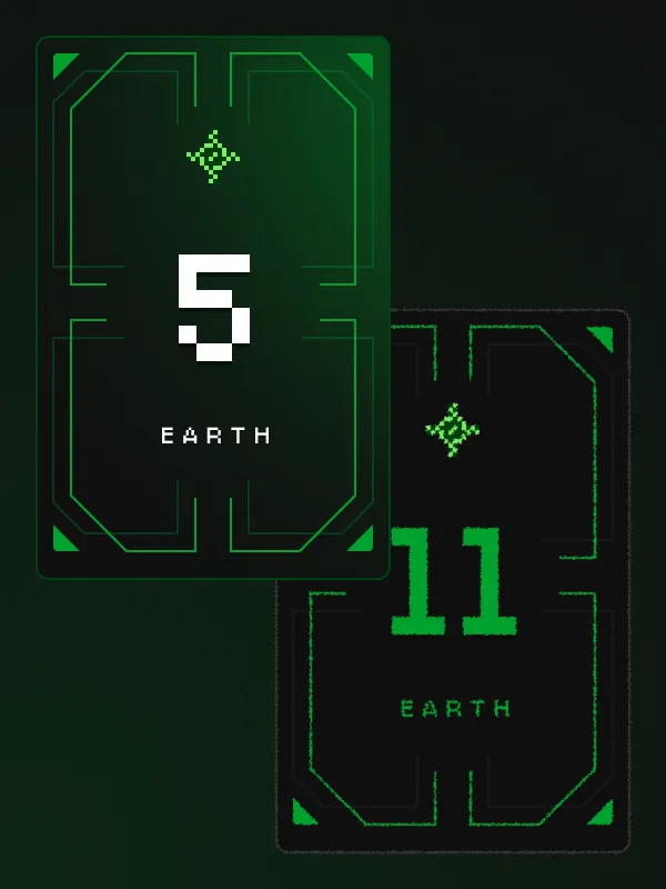 Earth card front